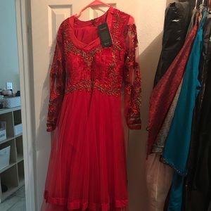 Red Anarkali - Indian/Bollywood